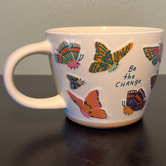 Opalhouse BE THE CHANGE Butterflies Stoneware Mug - Picture 2 of 14